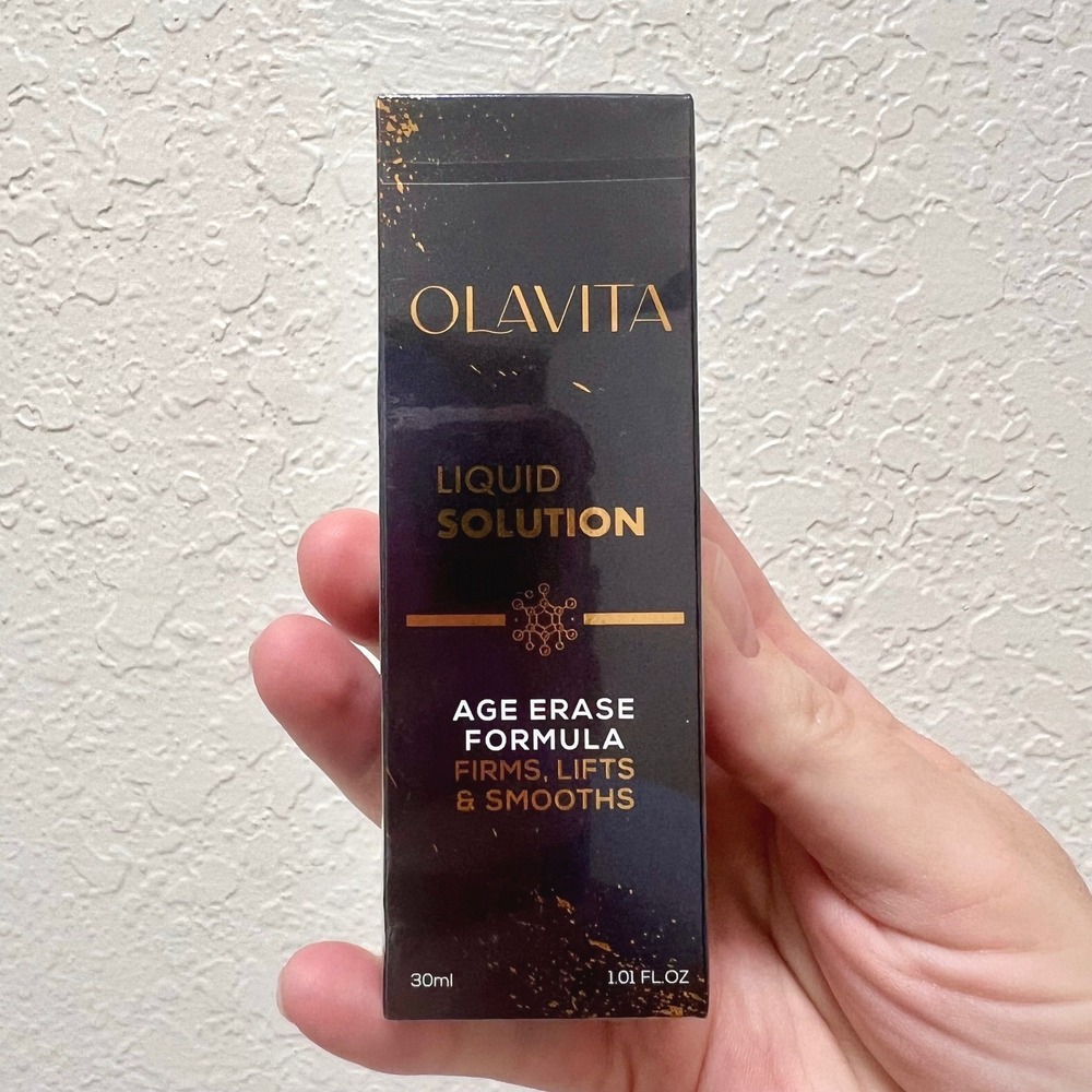 Olavita Liquid Solution Age Erase Formula Anti-Aging Serum 30ml 1.01 fl oz NEW